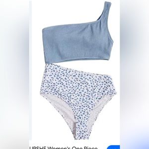 Sexy one shoulder, cut out, one piece swimsuit by Cupshe
